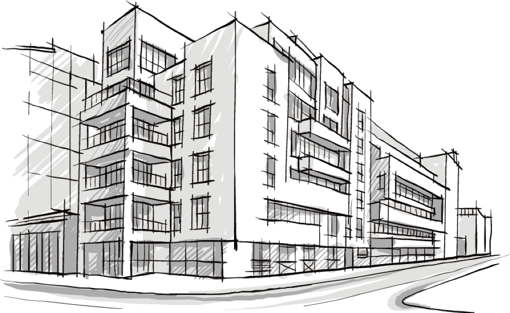 Illustration d'un immeuble architectural
